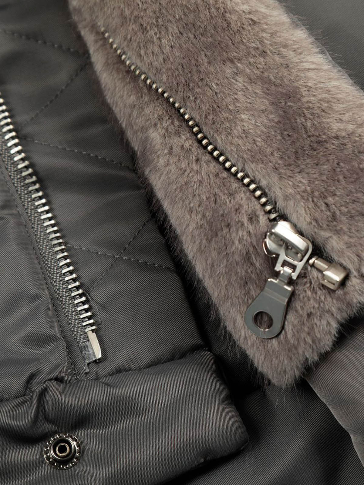 Stylish Winter Bomber Jacket with Faux Fur Collar - Perfect for Cold Weather 