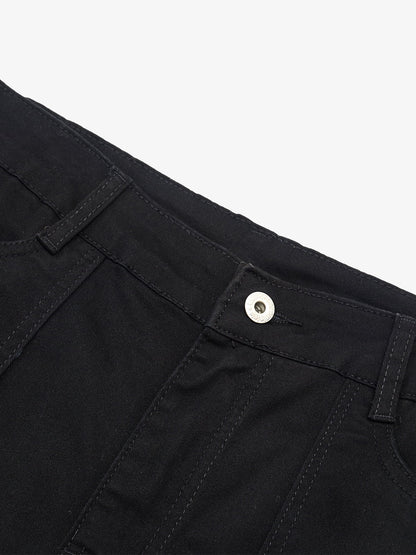 Cotton Blend Cargo Pants with Belted Straps and Multiple Pockets for Men and Women?