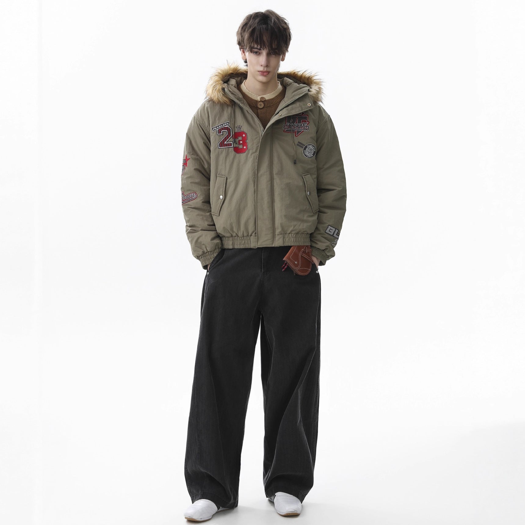 Skull Pattern Knit Sweater for Bold Fashion Statements 