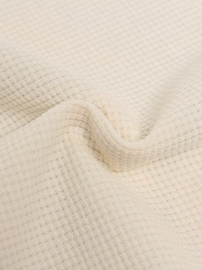 Cotton Waffle Knit Graphic T-Shirt with The Supermade Records Print for Men?