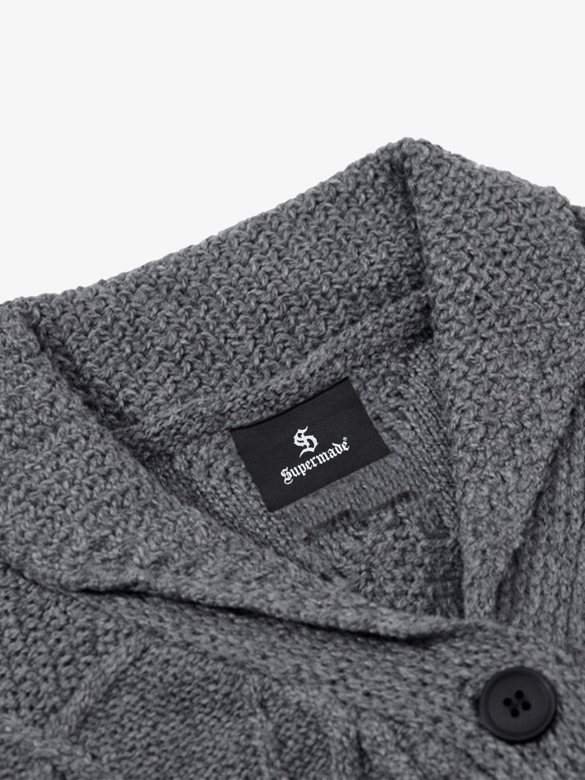 Retro Beaded Crochet Distressed Knit Cardigan 