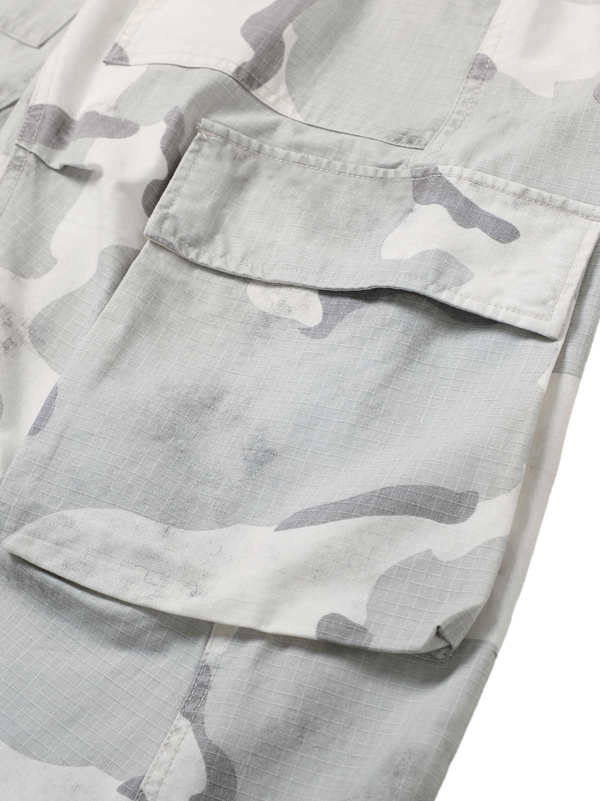 Camouflage Multi-Pocket Cargo Shorts 