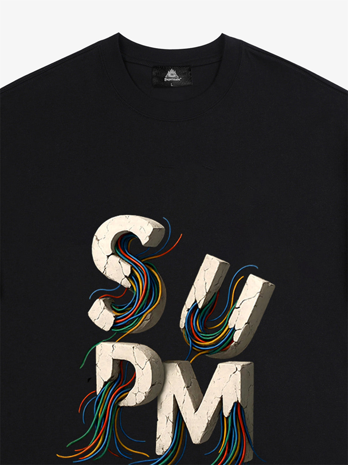 supm cable graphic T-shirt 