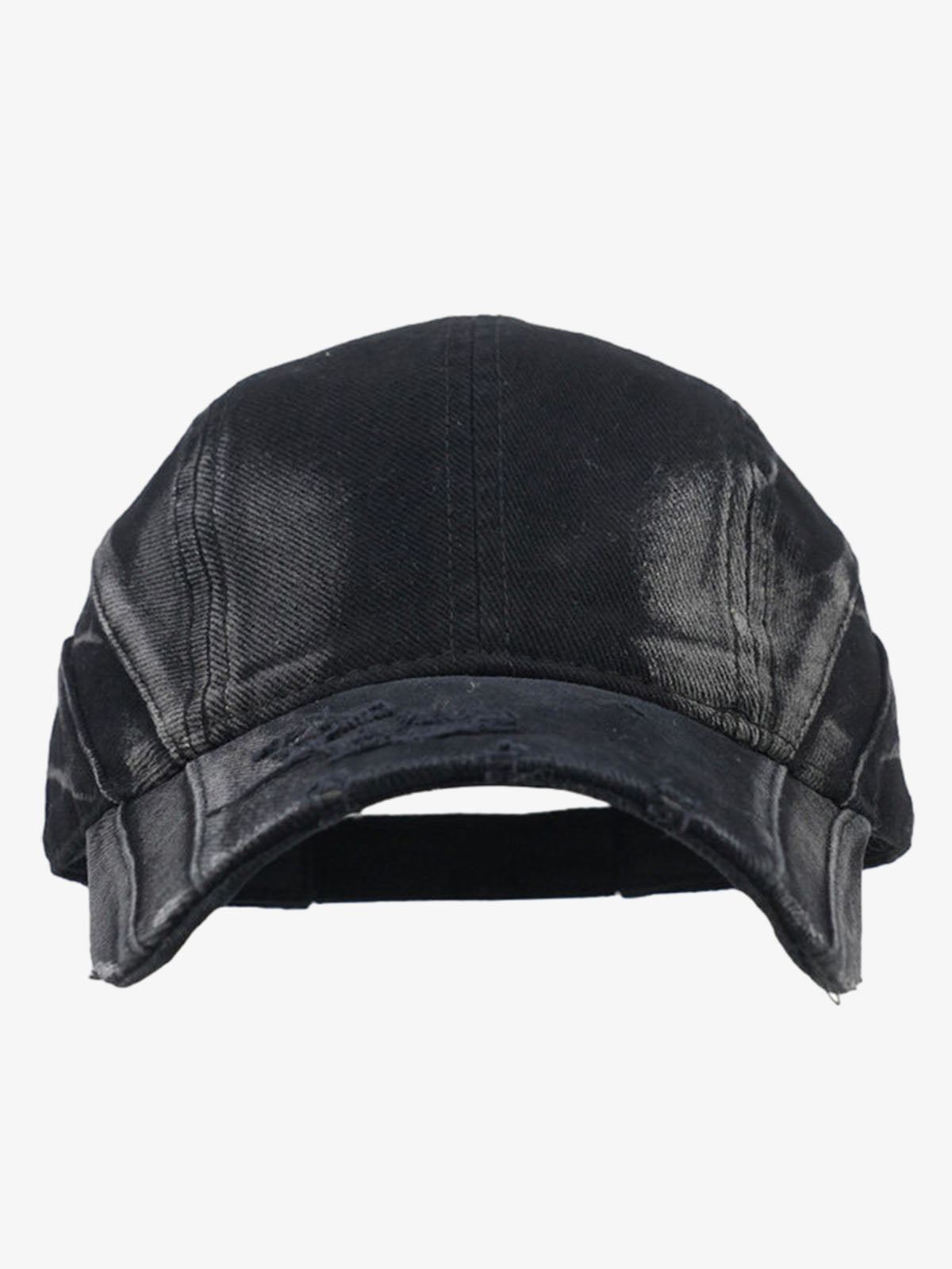 Washed Cotton Canvas Baseball Cap - Black, Vintage Style Adjustable Hat for Men and Women?