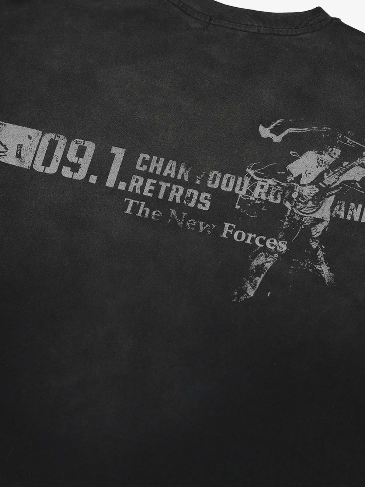 Distressed NO. 09 Long Sleeve T-Shirt 