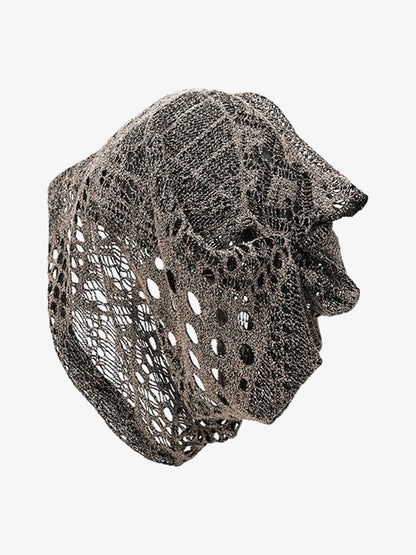 Retro Mesh Hollow Breathable Pile Hat 