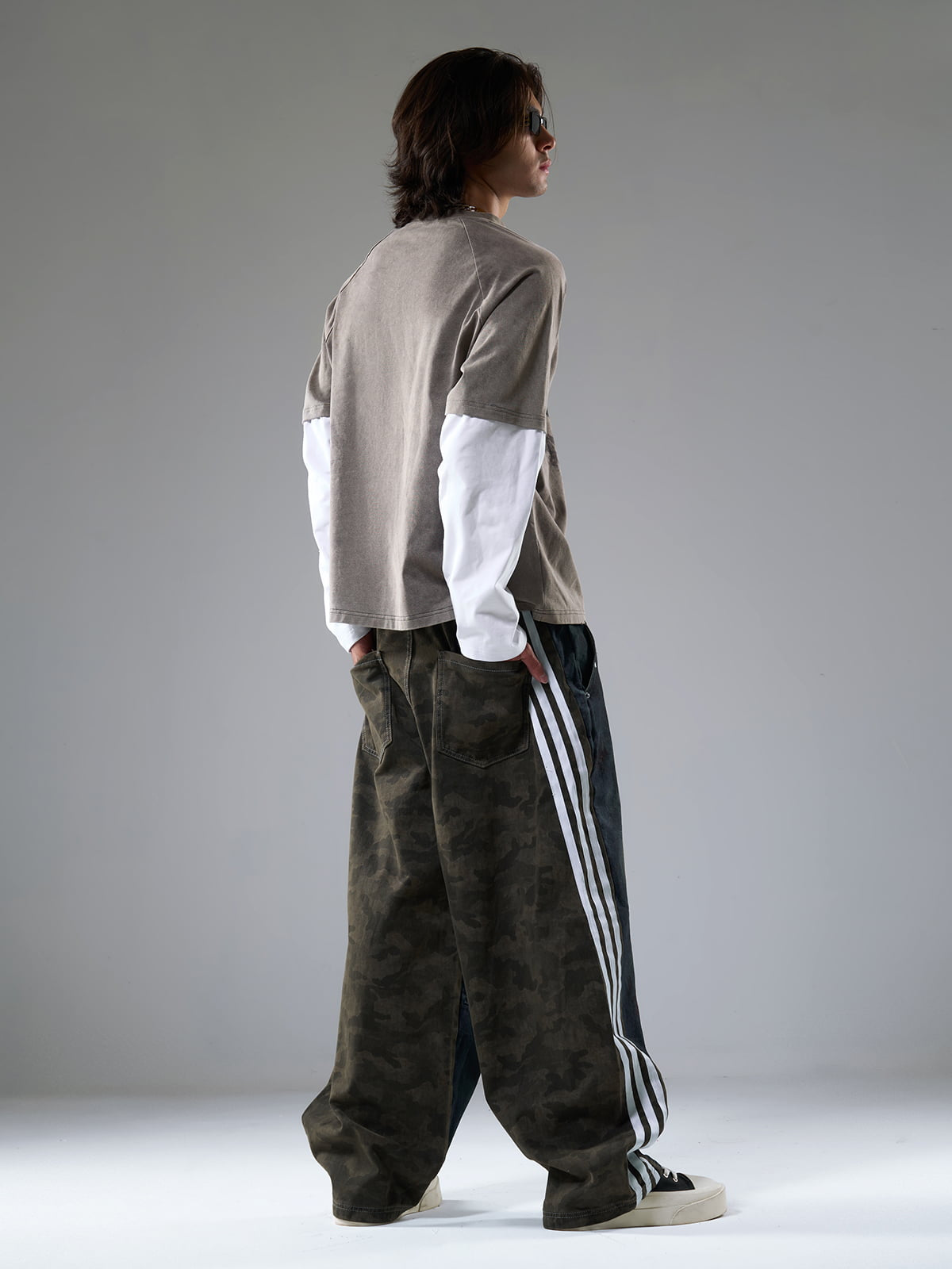 Unique Wide-Leg Denim Pants with Artistic Spider Design for Fashion Lovers 