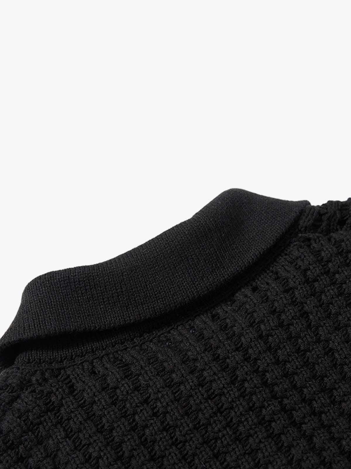 Stylish Red Knit Cardigan with Classic Button Closure 