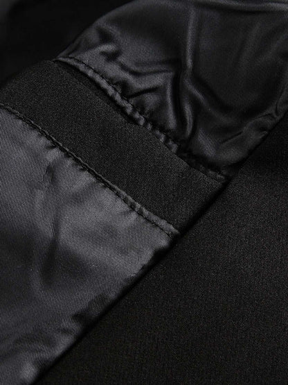 Stylish Black Bomber Jacket with Sleek Design for Modern Fashionistas 