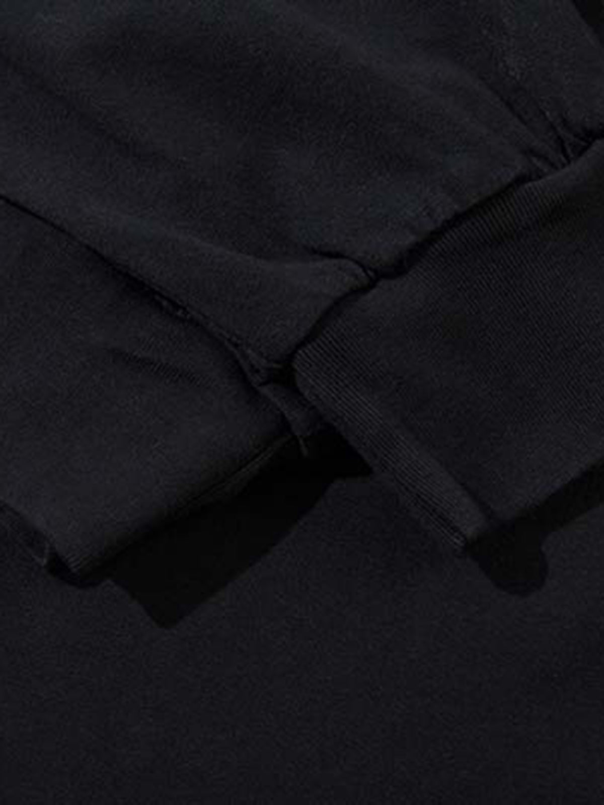 Gradient Hole Contrast Color Long Sleeve T-shirt 