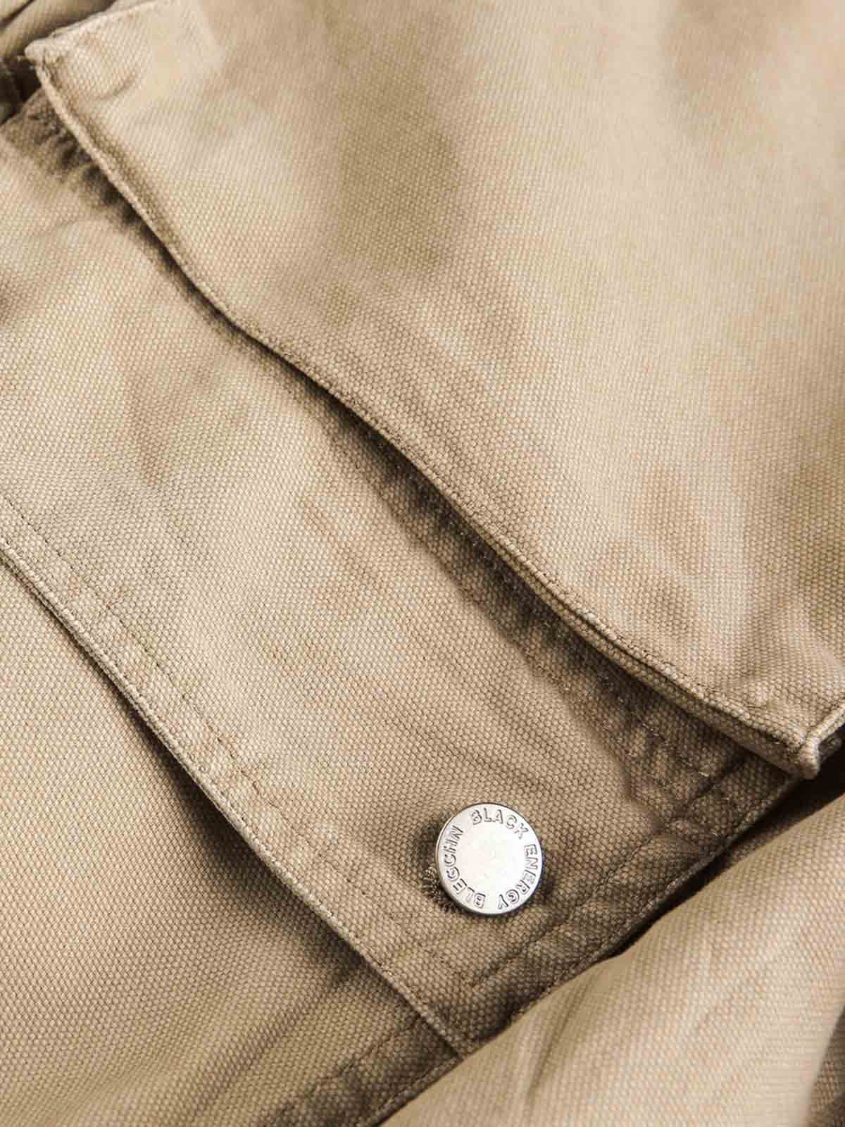 Utility Pocket Detail Snap Button Jacket
