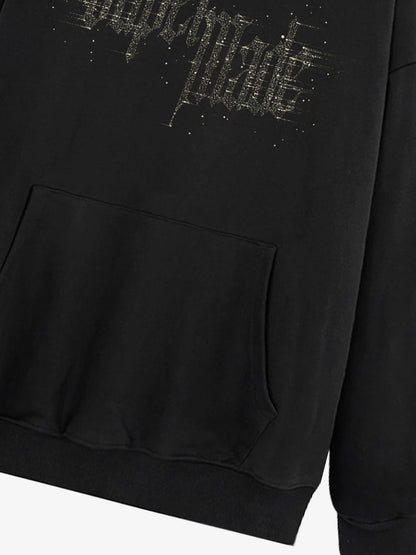 THE SUPERMADE Three-color Imitation Diamond Effect LOGO Graphic Tee with Washing pocket design Design 