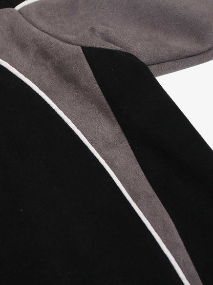 Cotton Blend Oversized Sport T-Shirt with Contrast Panels and Logo Print?