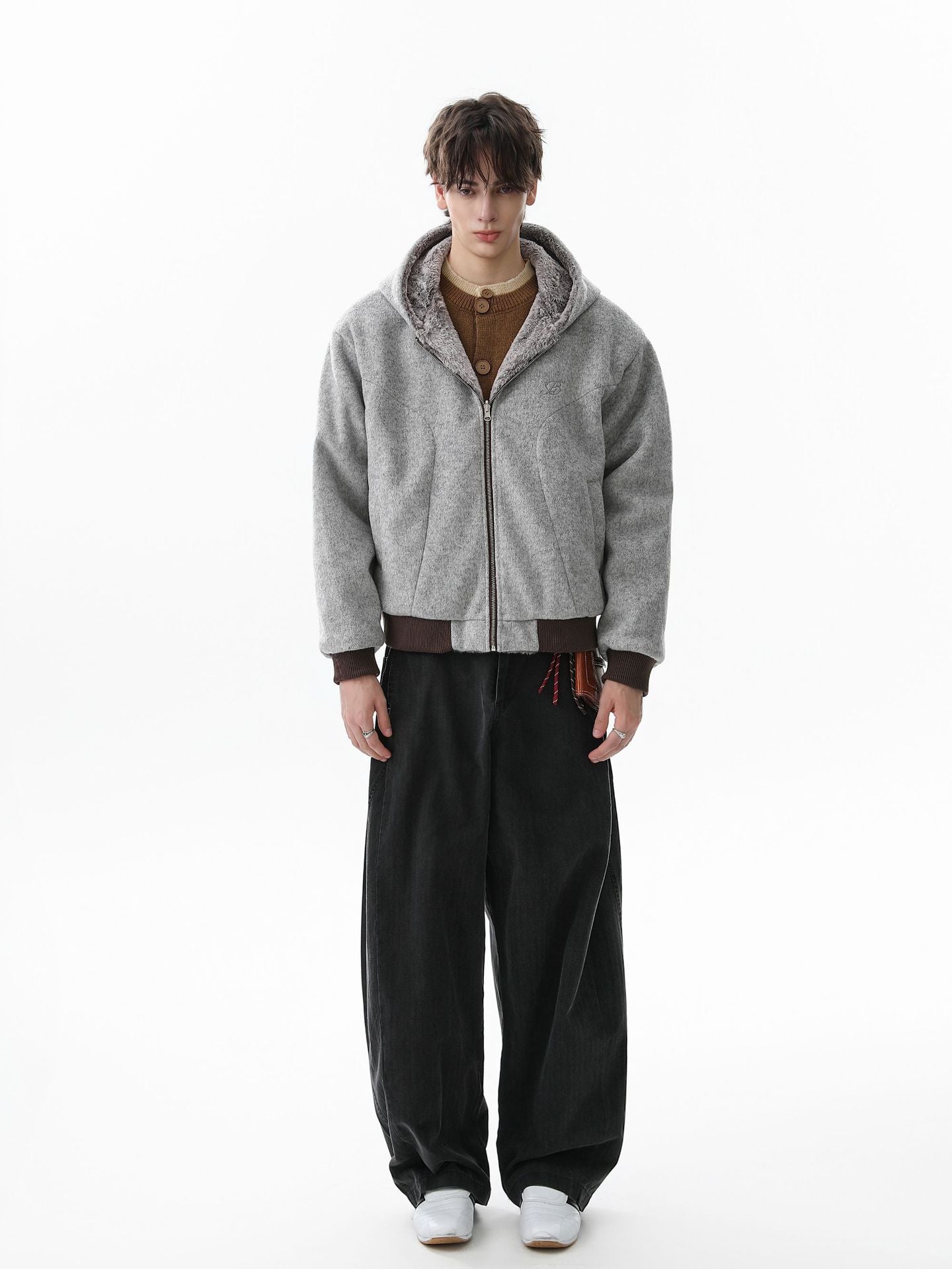 Skull Pattern Knit Sweater for Bold Fashion Statements 