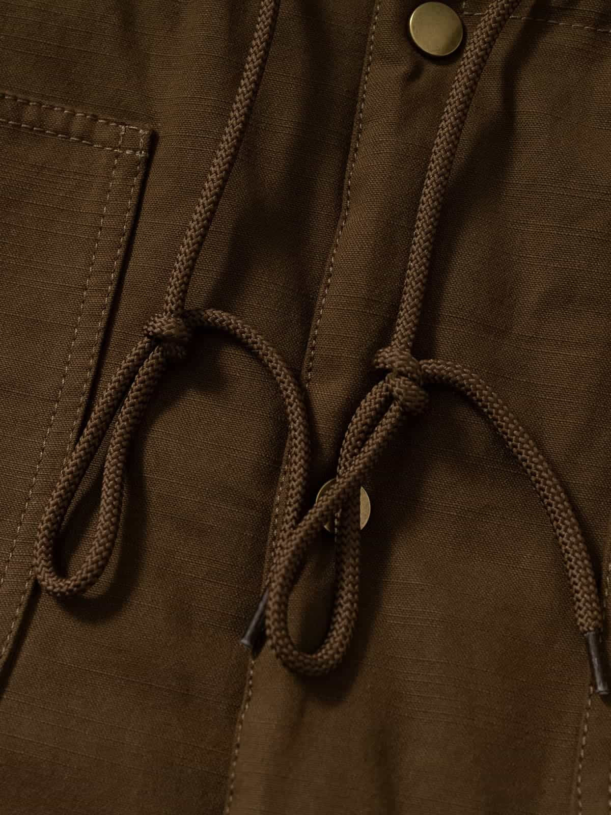 Winter-Ready Corduroy Jacket with Faux Fur Trim for Men 