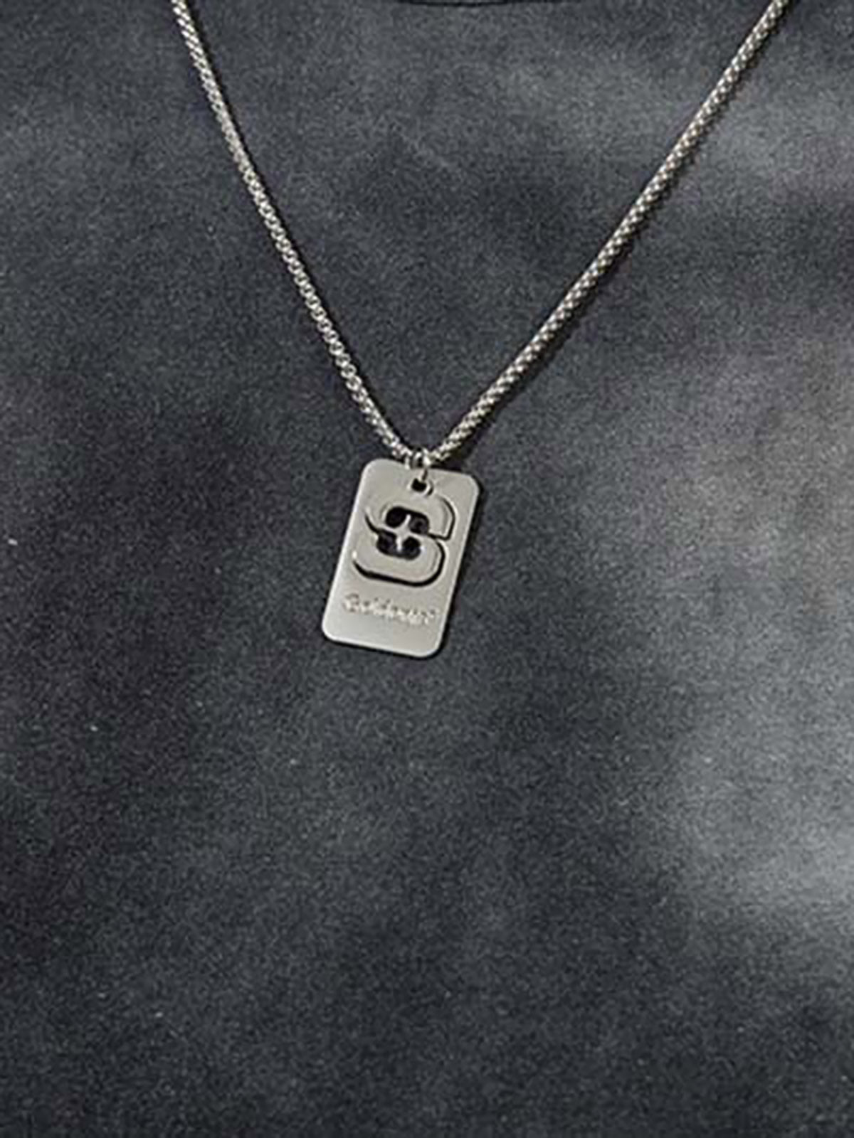 Inkjet Dirty Necklace Long-sleeved T-shirt 