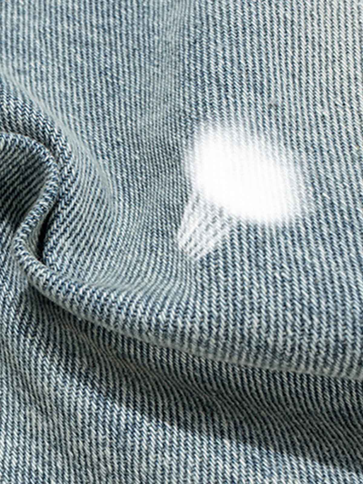 Light Wash Denim Wide Leg Cropped Pants High Waist Fashion Streetwear Style?