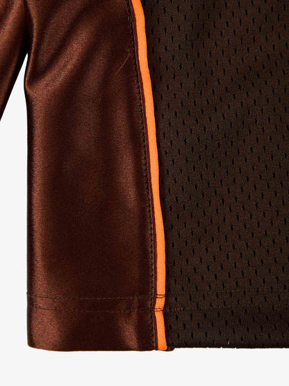 Supermade American Gothic Font Satin Mesh Jersey?