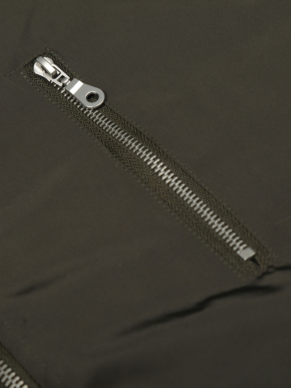 Thesupermade American Street Zipper Design Mountain Carved Fur Collar Quilted Cotton Jacket 