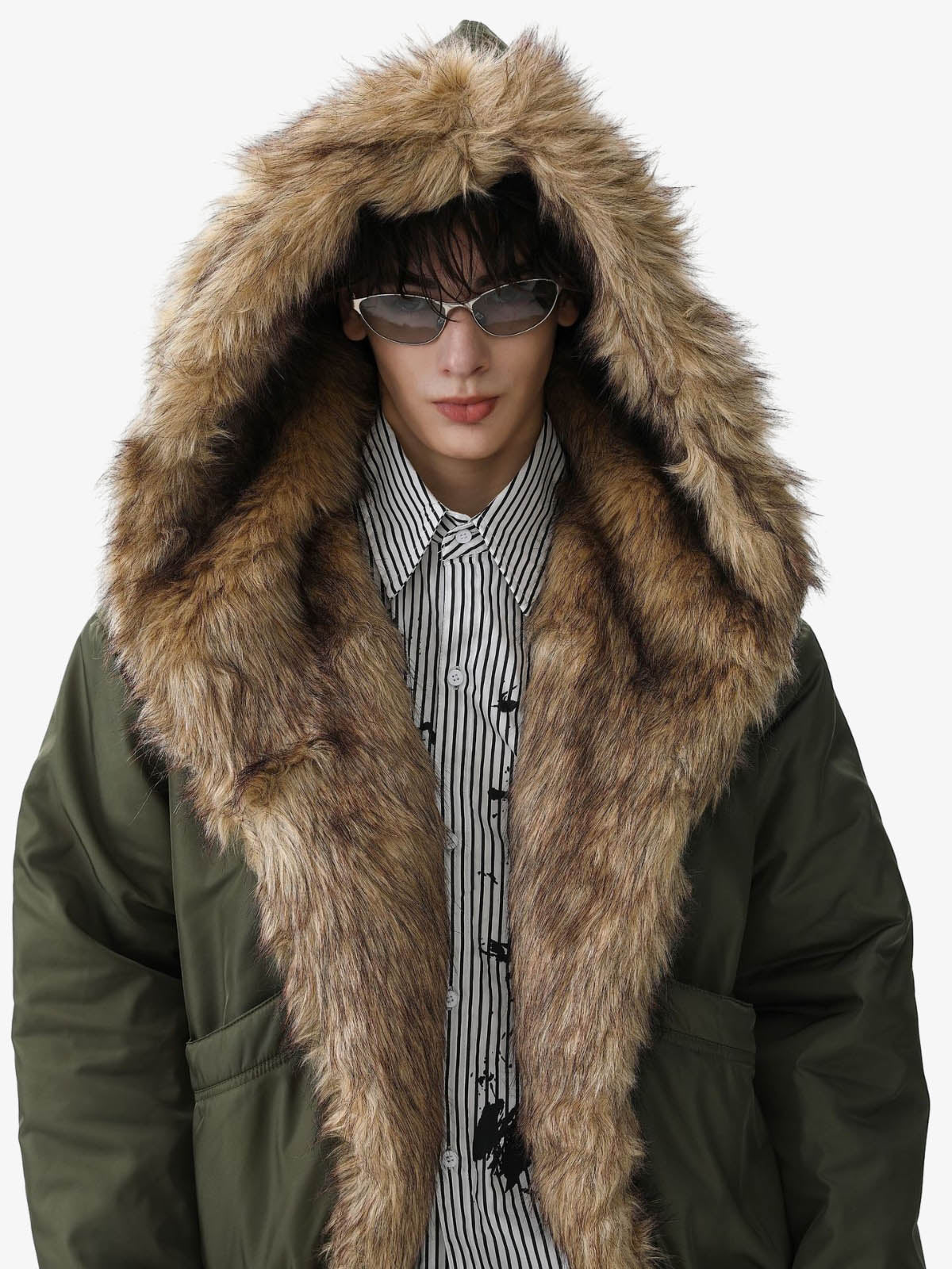 Winter Warmth Faux Fur Trimmed Bomber Jacket for Women 