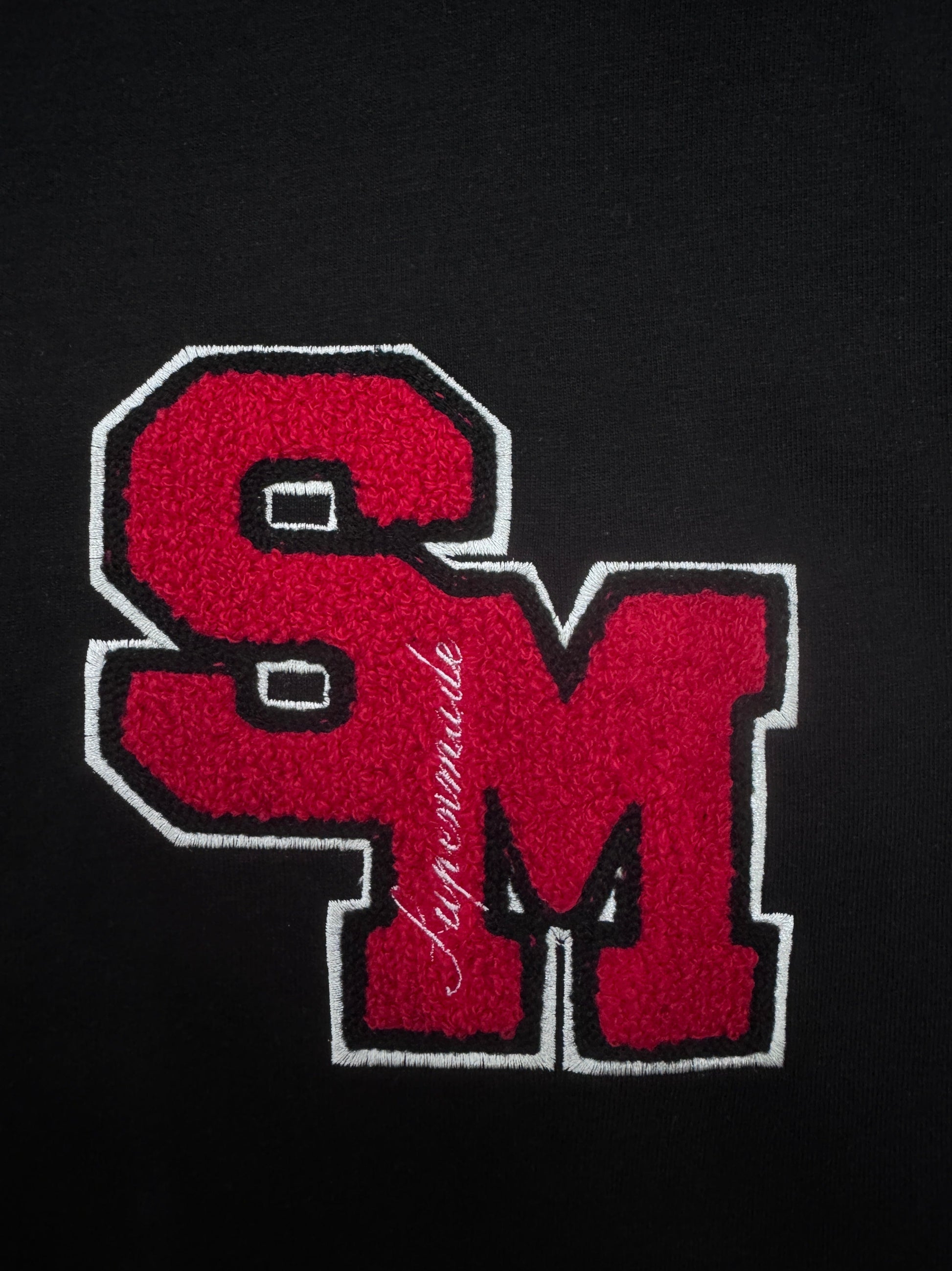 Retro Motorcycle Style Heavy Patch Embroidered T-shirt 