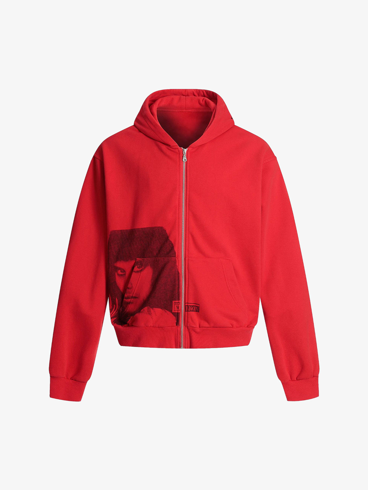 Street Fun Letter Portrait Cardigan Hoodie 