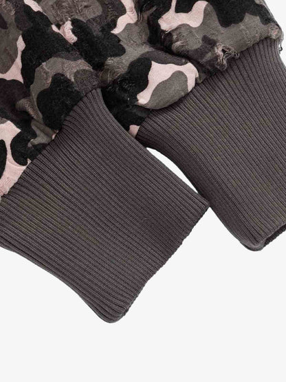 Camouflage Pattern Hoodie for Casual and Outdoor Use 