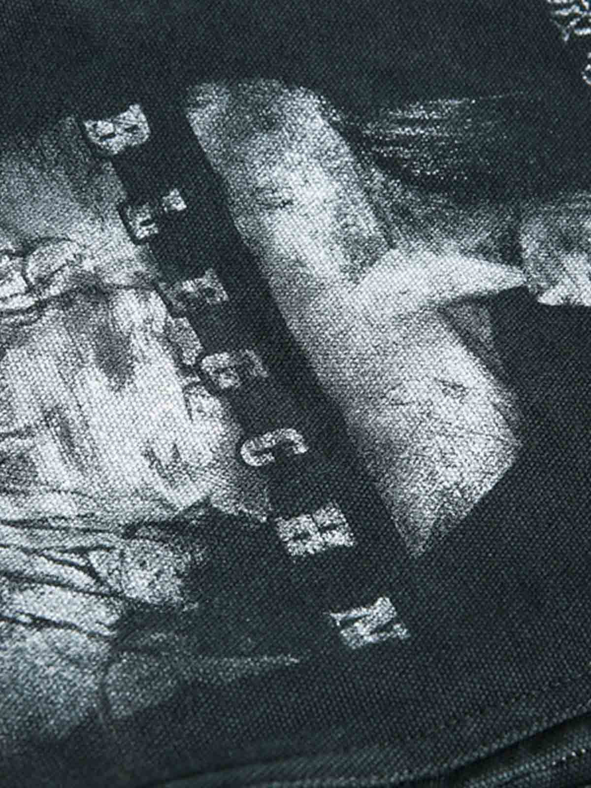 Cotton Blend Art Print Jacket with Japanese Text and Graphic Design for Streetwear Fashion 