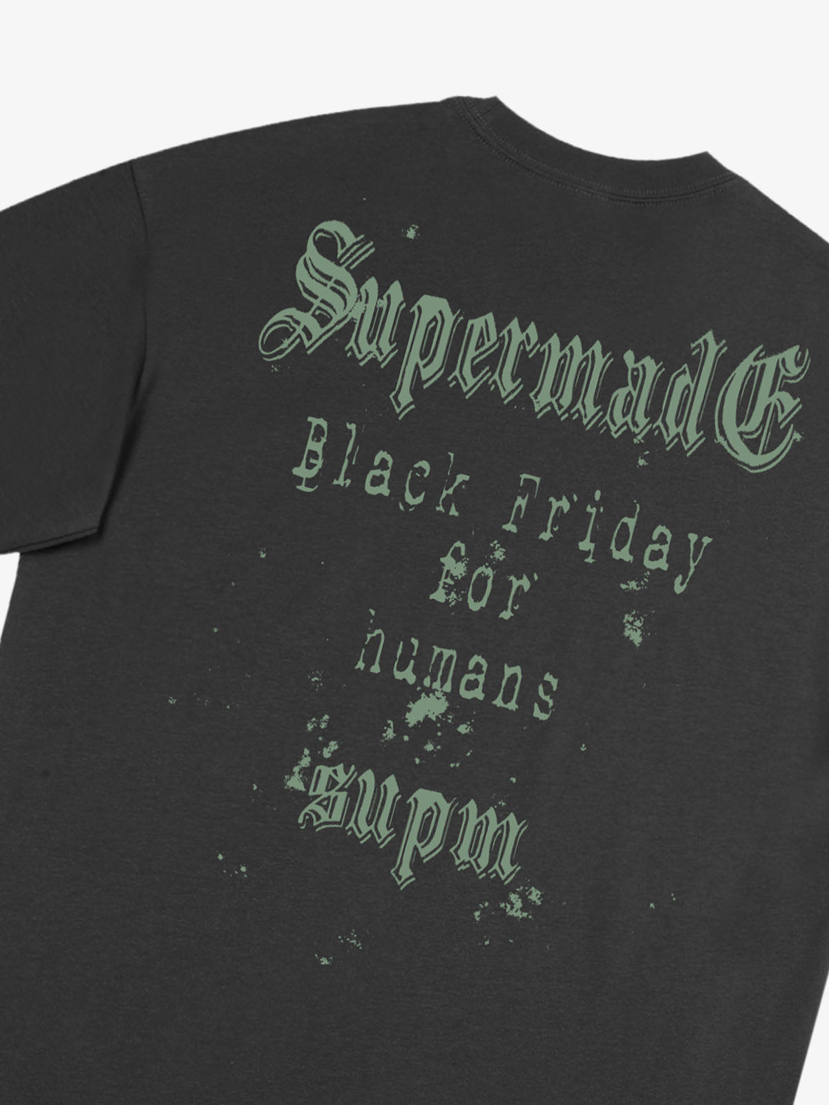 THE SUPERMADE Black Friday Gothic Skull Spiderweb Graphic T-Shirt 