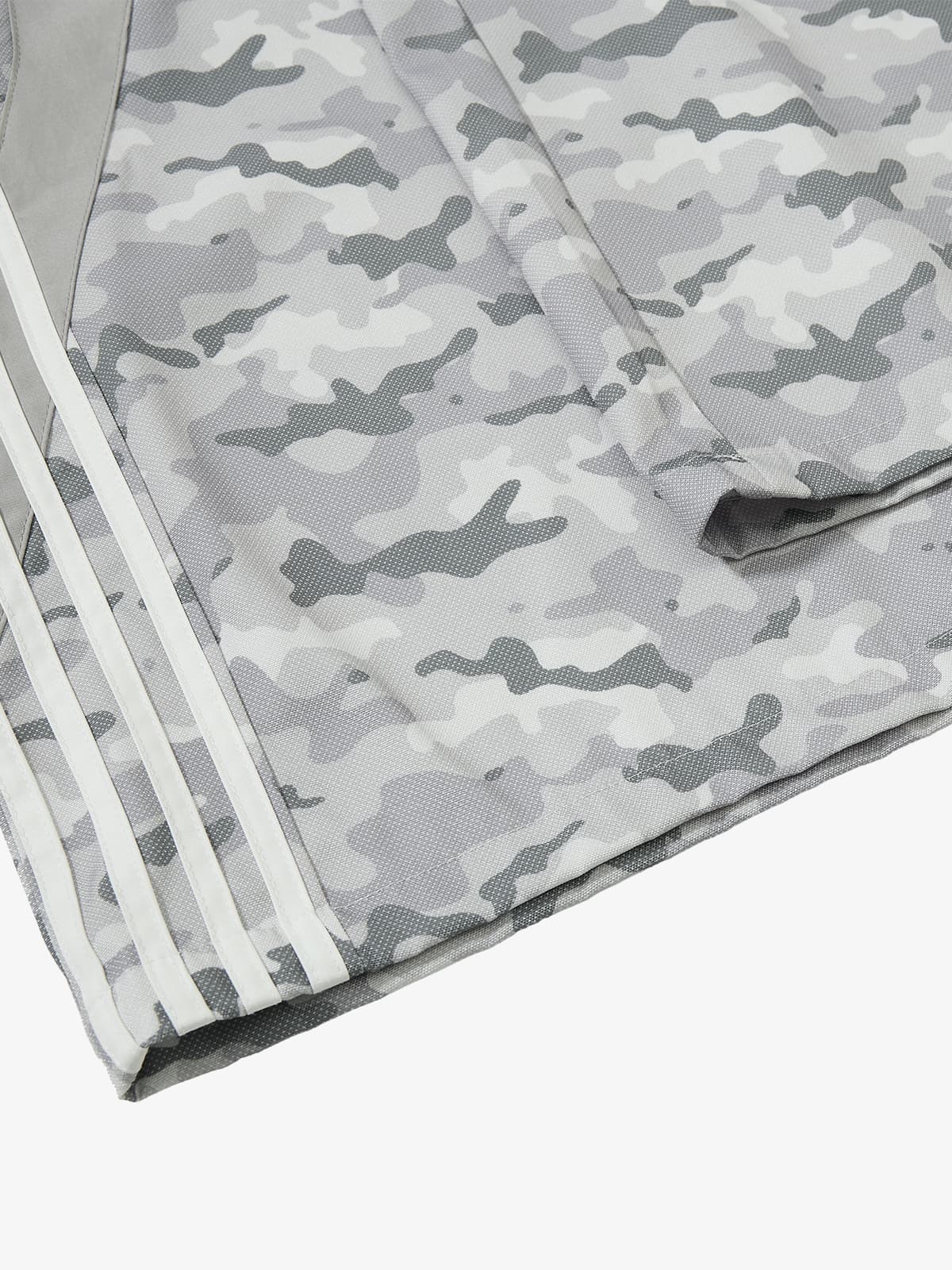 Cotton Blend Camouflage Wide Leg Sweatpants with Side Stripes and Elastic Waistband?