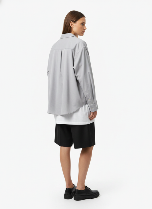 Vintage Deconstructed Pleated Shorts