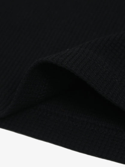 Cotton Blend Oversized Graphic T-Shirt with Cross Print and Embellished Collar?