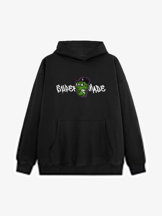 Stylish Graphic Hoodie with Unique Face Design for Casual Wear 