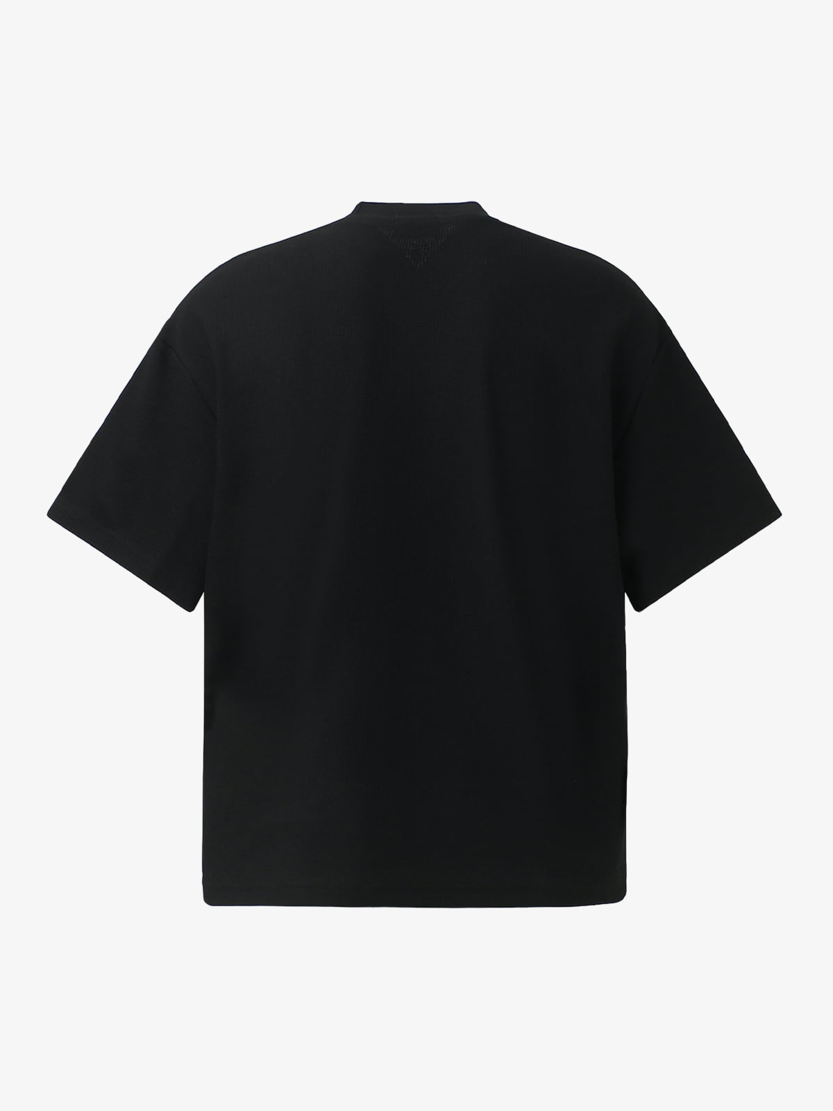 Cotton Waffle Knit Graphic T-Shirt with The Supermade Records Print for Men?