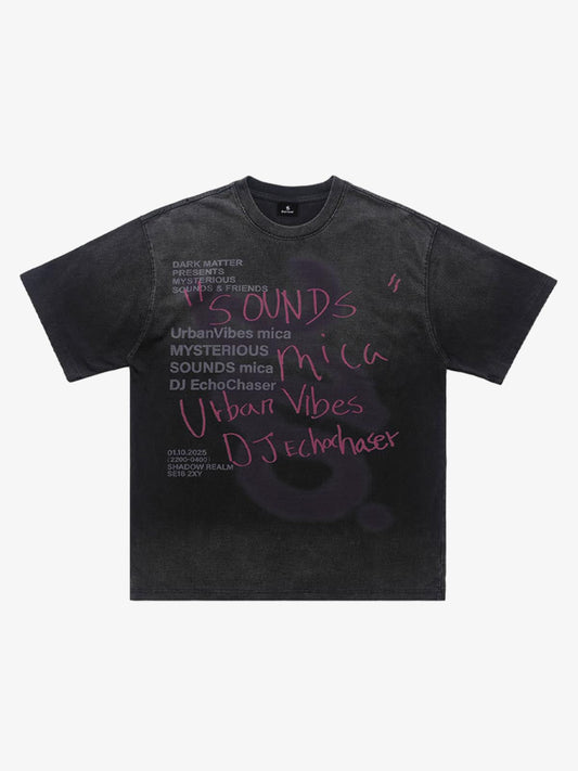 300G Cotton Spray-Marmot Distressed T-Shirt with Holes Urban Streetwear Graphic Tee?