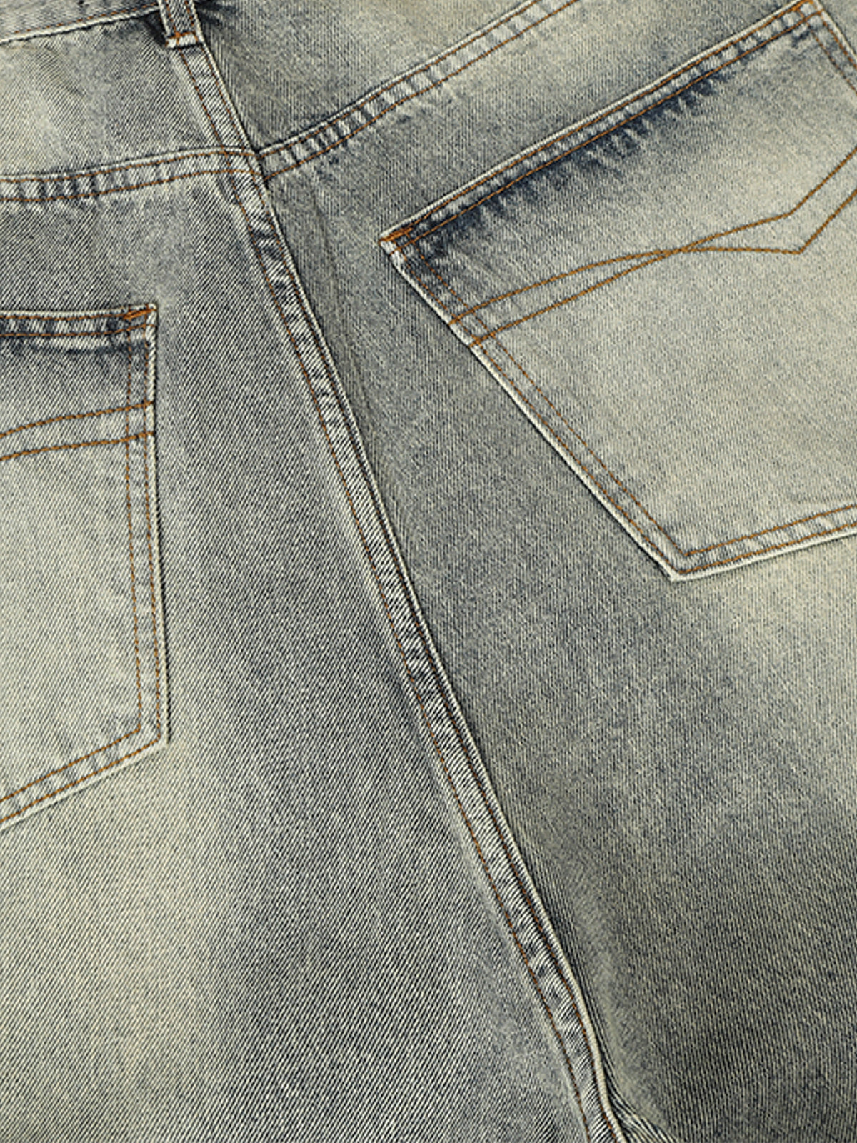 Wide-Leg Denim Trousers with Stylish Embellishments 