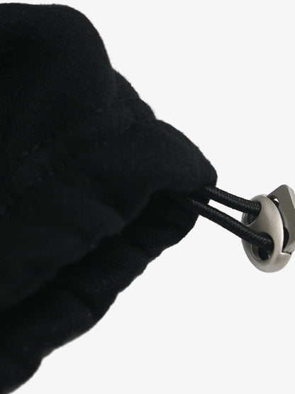 Retro Contrast Letter Star Print Fleece-Lined Sweatpants