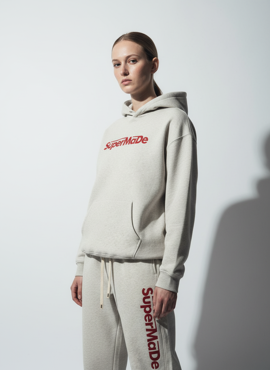 Streetwear SuperMade  Letter Print Casual Set