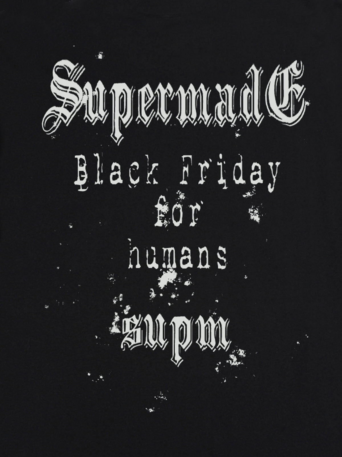 THE SUPERMADE Black Friday Gothic Skull Spiderweb Graphic T-Shirt 
