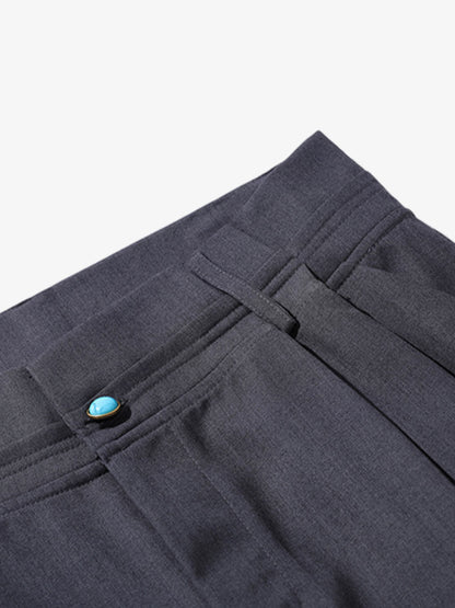 Turquoise Design Flared Scimitar Pants 