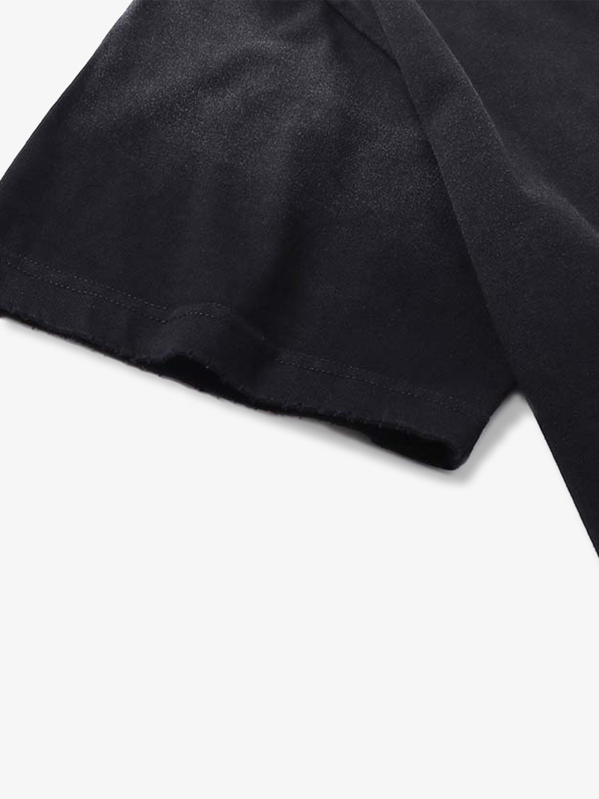 thesupermade-Unisex Loose Distressed Digital Wash Retro Street Print Short-Sleeve T-Shirt?