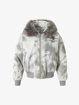 Winter-Ready Corduroy Jacket with Faux Fur Trim for Men 