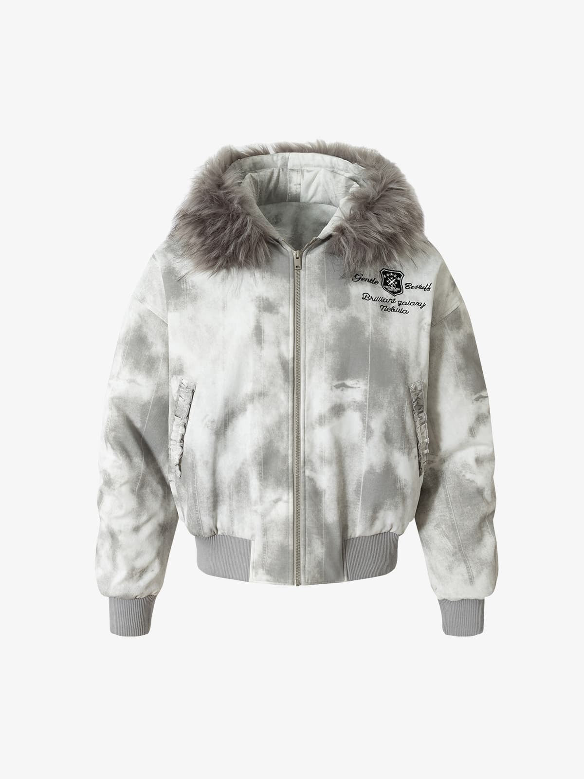 Winter-Ready Corduroy Jacket with Faux Fur Trim for Men 