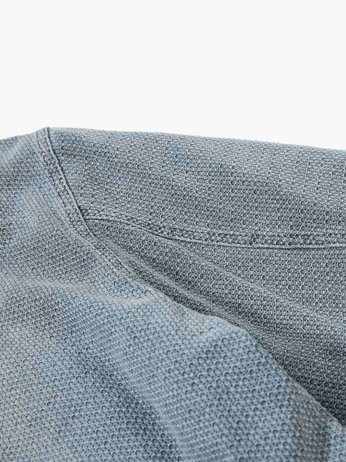 Washed Embroidered Fur-Lined Denim Bomber Jacket