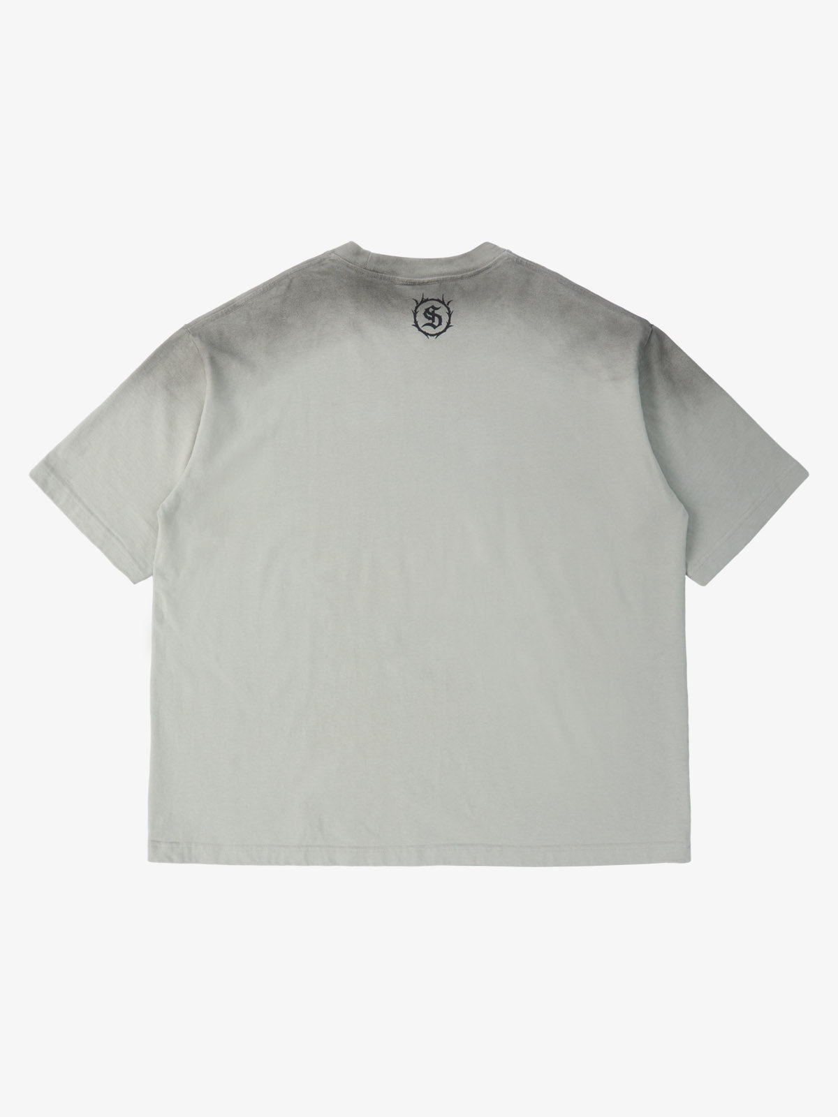 Supermade Distressed Rebellious Gun and Cross Print T-Shirt?