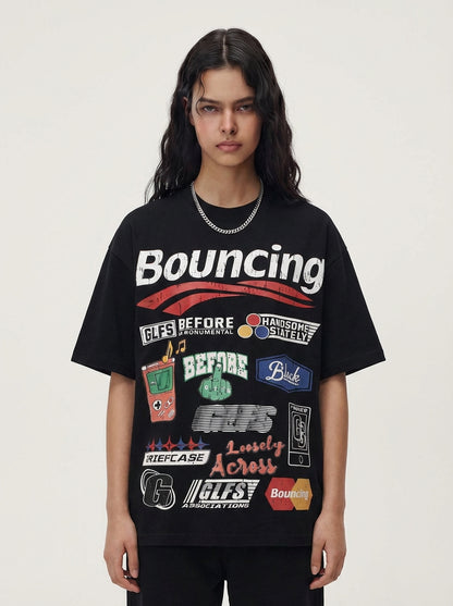 Street Graphic Print T-Shirt - 2415