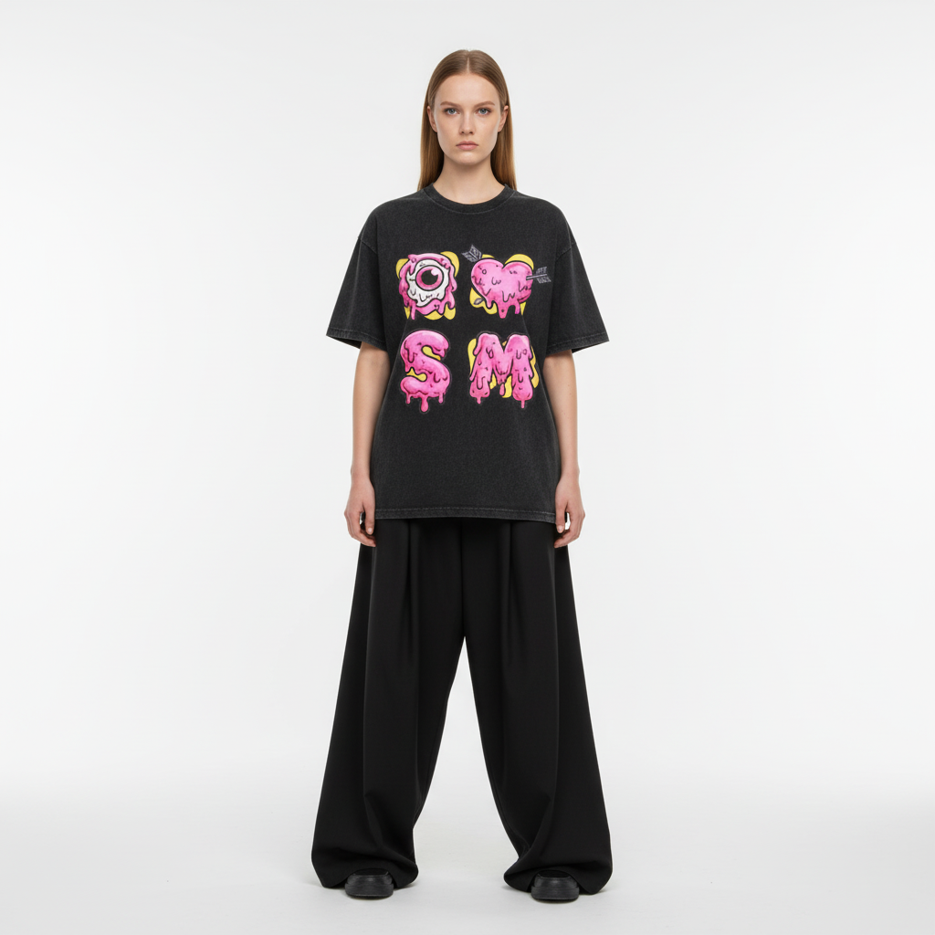 Eyeball And Love Graffiti Declaration T-Shirt