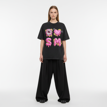 Eyeball And Love Graffiti Declaration T-Shirt