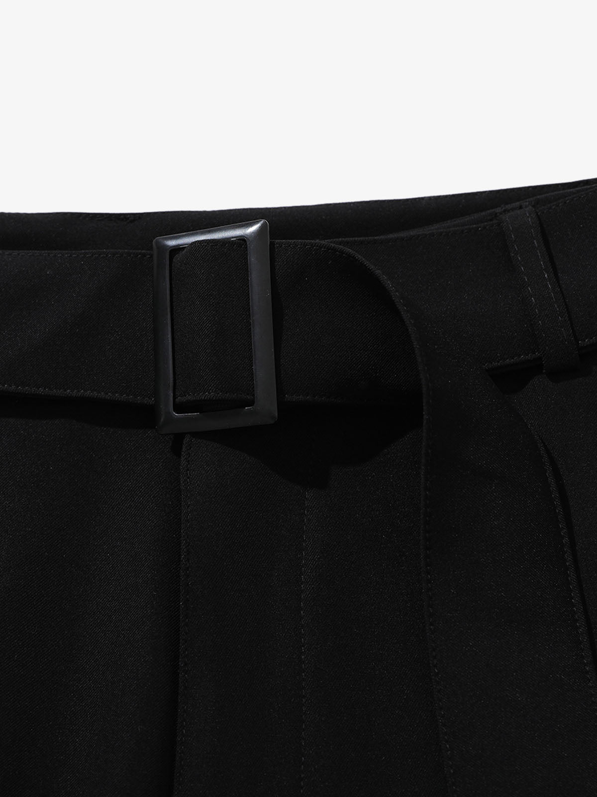High Street Belt Pleated Flared Scimitar Pants 