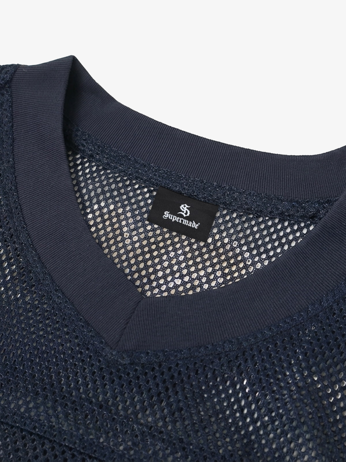 Mesh Flame Print Jersey T-Shirt with Supermade 25 Design 